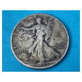 1943-D Walking Liberty Silver Half Dollar