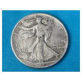 1943 Walking Liberty Silver Half Dollar