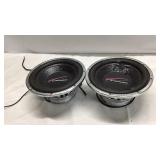 2 Audiobahn Speakers One has Tape