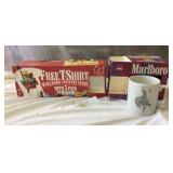 Marlboro T Shirt Sealed Box & Wild West Coffee