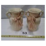 CLAY DOUBLE HANDLED POTS