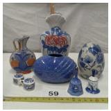 DELFT BLUE BELL, MEXICO PITCHER, SALT &PEPPER,