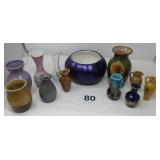 COLLECTION OF SMALL VASES, JAPAN