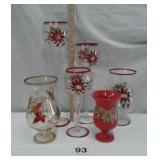 CHRISTMAS CANDLE HOLDERS...MULTI HEIGHTS