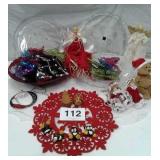 CHRISTMAS DECOR, MIKASA GERMANY PLATE AND BOWL,