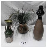 VASES AND FLOWER  ARRANGEMENT