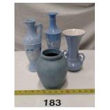 BLUE FLOWER VASES