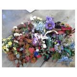 LARGE BOX OF ARTIFICIAL FLOWERS
