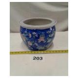 LARGE FLORAL FLOWER POT