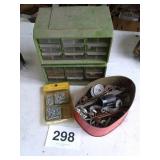 2 HARDWARE BINS, MISC SCREWS, BOLTS, ETC
