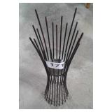 27" H - METAL CANDLE / VASE STAND