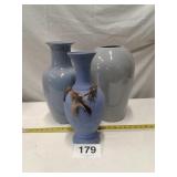 BLUE FLOWER VASES