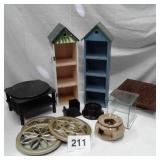 BIRDHOUSES, MIRRORS, RISERS, ETC