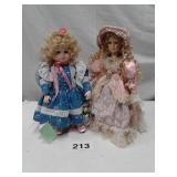 PORCELAIN DOLLS - KAREN KENNEDY DOLL & DEUK HOUSE