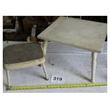 COSCO STEP STOOL & SMALL TABLE