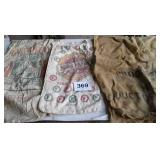 BURLAP, FEED SACKS
