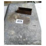 ZINC TABLE TOP, CHEESE BOX