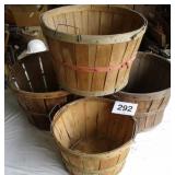 4 APPLE BASKETS
