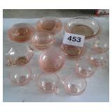 PINK DEPRESSION DISHES