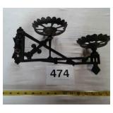 VTG WALL HANGING CANDLE HOLDER CAST