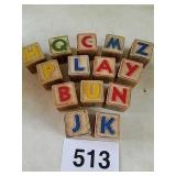 VTG ALPHABET BLOCKS