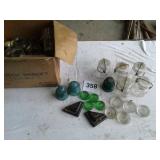 LOT OF BALL JARS, ETC