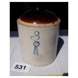 Blue ribbon 3 gallon stone jug