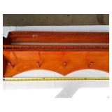 Wall shelf plate and coat hanger