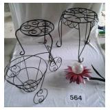 PLANT STANDS AND SOLAR FLOWER