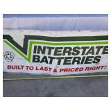 Metal interstate battery sign
