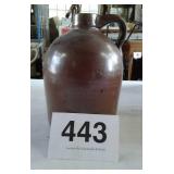 BROWN CERAMIC JUG 8 " H