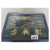 20.5" x 30.5" FRAMED ANGEL PICTURE