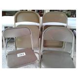 3 MATCHING METAL FOLDING CHAIRS