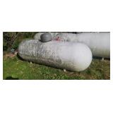 500 gal propane tank with 50 % gas in it tank has