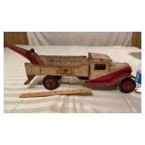 Vintage Authentic Buddy L Wrecking Truck 1930