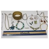 Necklaces, earrings, bracelets