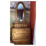 Dresser with mirror