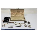 Sculptures pearls by hallmark box, pins, hair