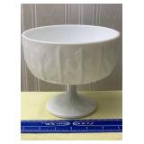 Vintage FTD 1975 milk glass compote