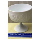 Vintage FTD 1978 Milk Glass Compote