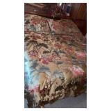King size comforter, 2 pillow shams, 1 throw