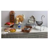 Assortment of Kitchen Supplies, Vintage Swan