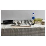 5? Cast Iron Skillet, Flint Stainless Steel