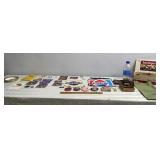 Patches, printing blocks, rubber stamp, ashtray