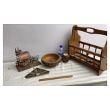 Magazine rack nut cracker bowl , tie style chart