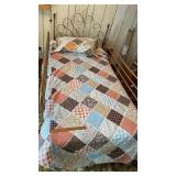 Twin size complete bed with accessories