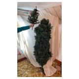 7 foot Christmas Tree, skirt and ornaments, and