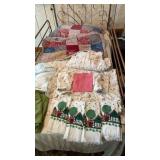 Various sheets , pillow shams , towels