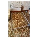 Twin size bed frame, door hanger / shelf