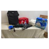 Suitcase , Fannypack, Umbrellas, Shoe protector,